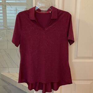 Women's Burgundy Top